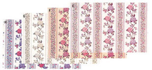 Dollhouse Miniature Wallpaper, Kismet Stripe (Pink)